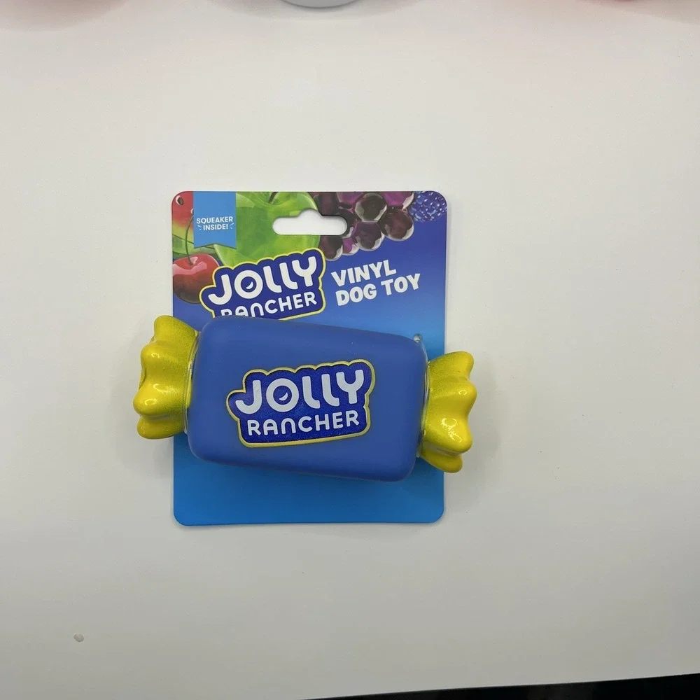 🐶 NWT Lot of 4 Squeaky Dog Toys Jell-O Heinz Jolly Rancher Kool-Aid 🐶